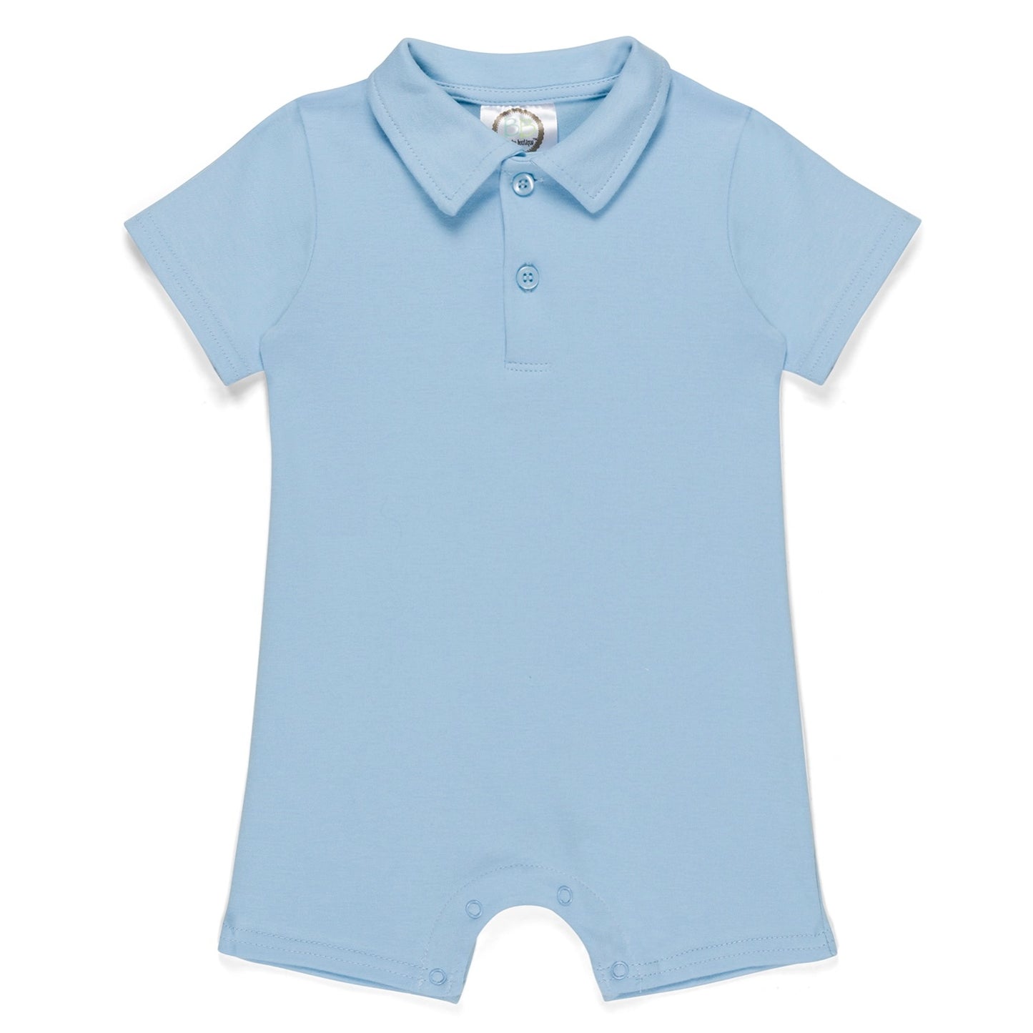 Personalized Boys Monogram Left Chest Romper
