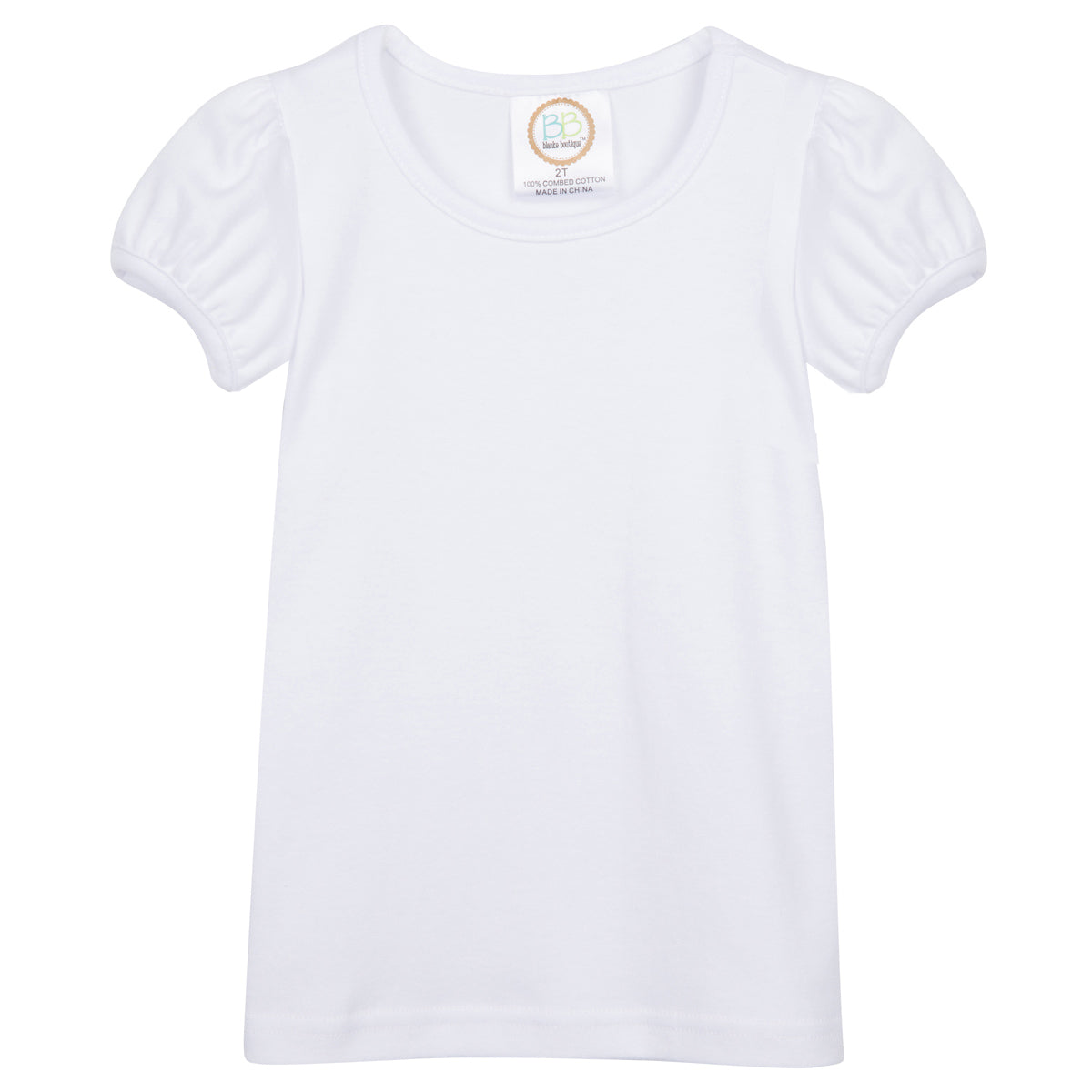 Girls Patriotic Scribble Flag Embroidered Shirt – Personalized 4th of July Top