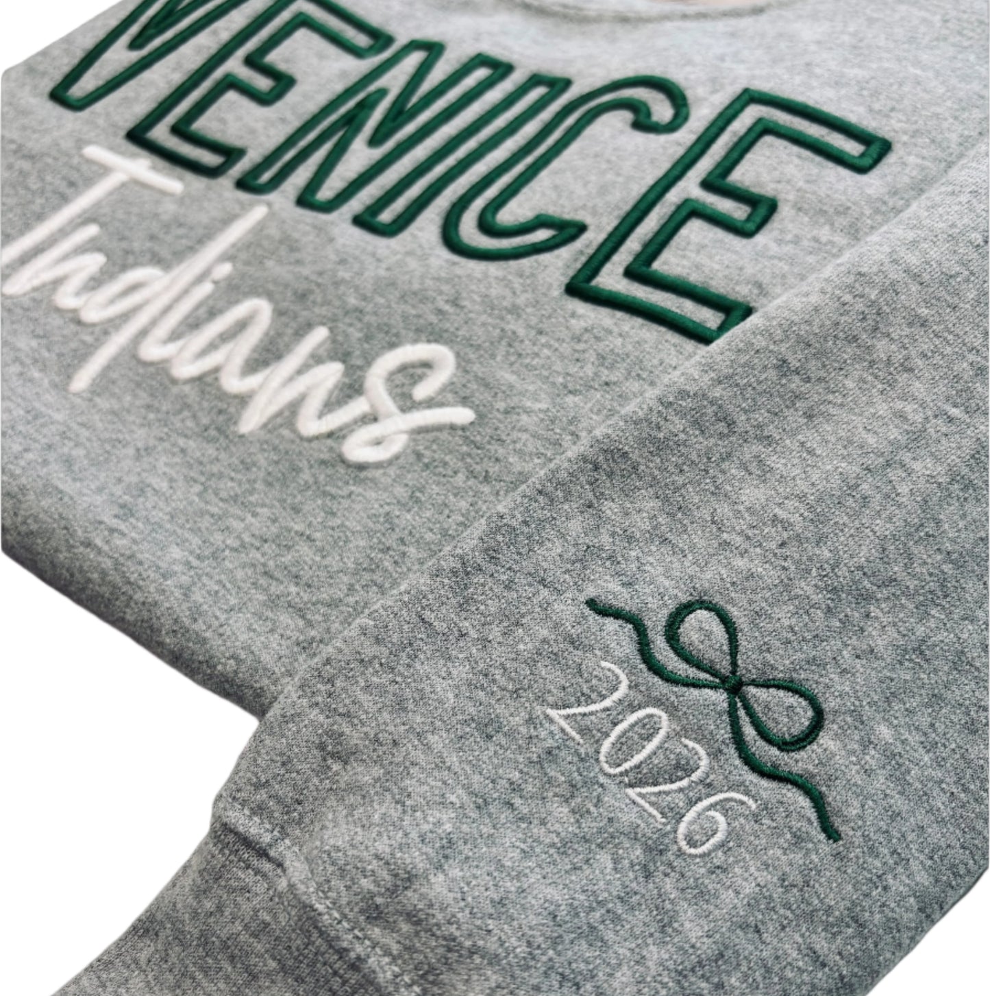 Custom 3D Puff Embroidery Sweatshirt - ANY SCHOOL
