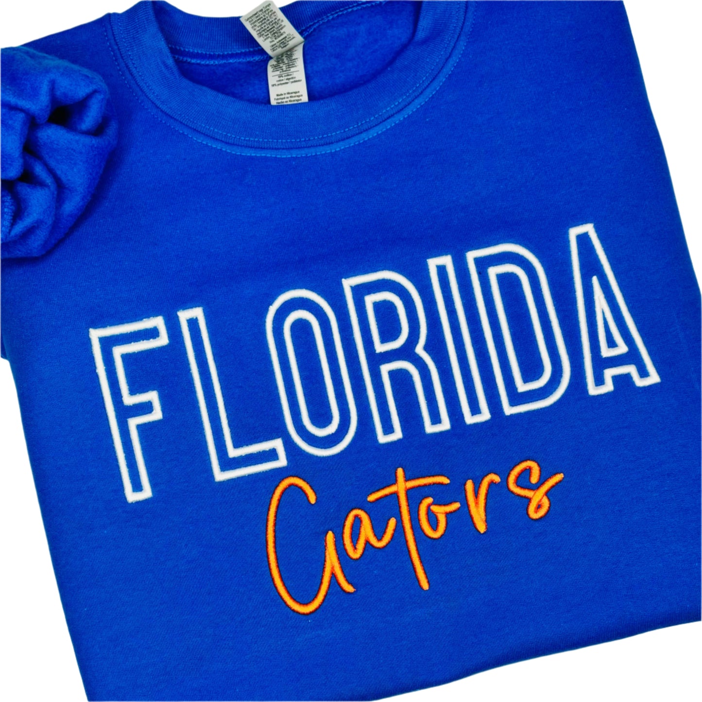 Custom 3D Puff Embroidery Sweatshirt - ANY SCHOOL
