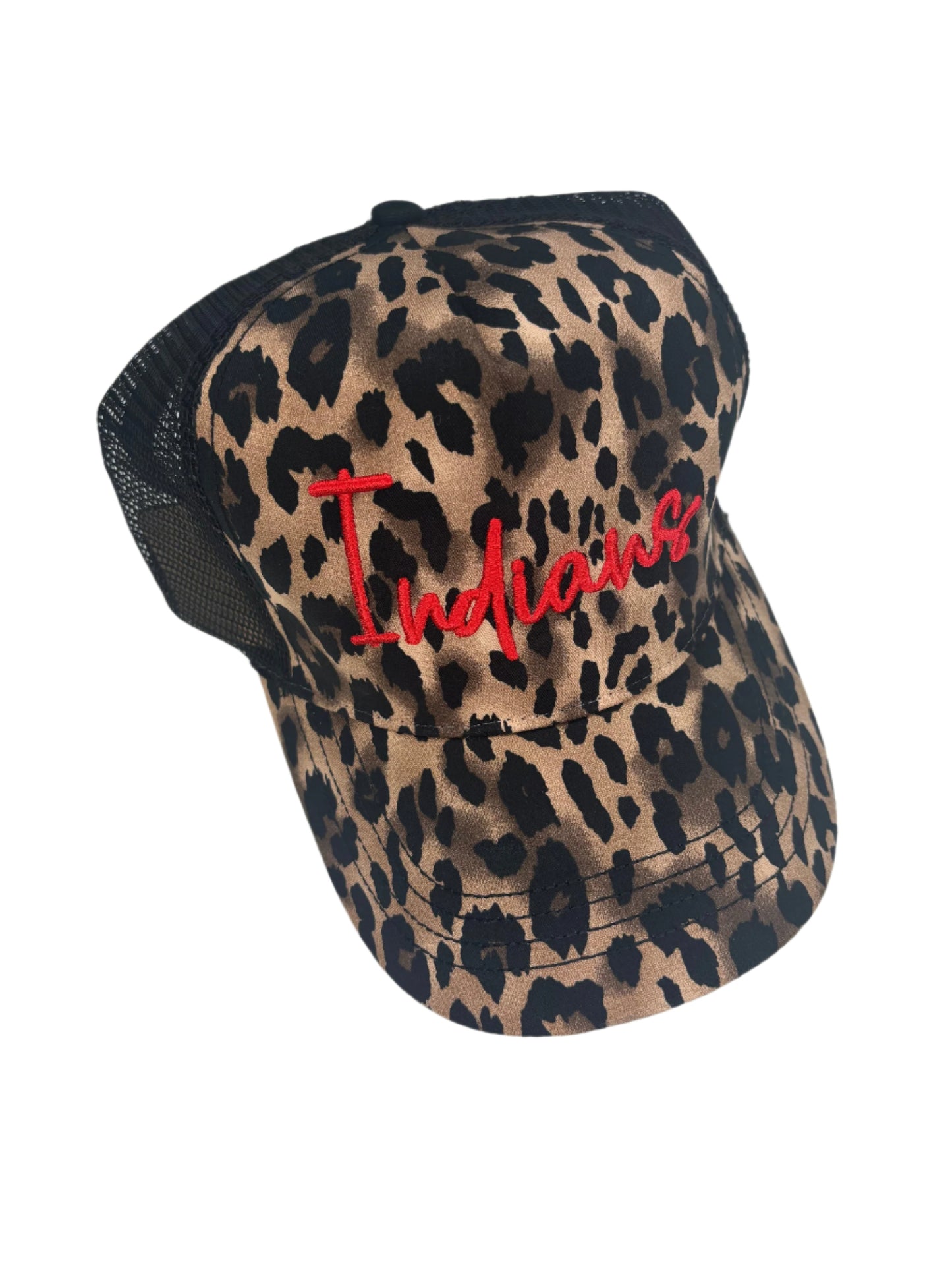 Leopard Hat with 3D Puff Team Name – Custom Embroidered in Any Thread Color