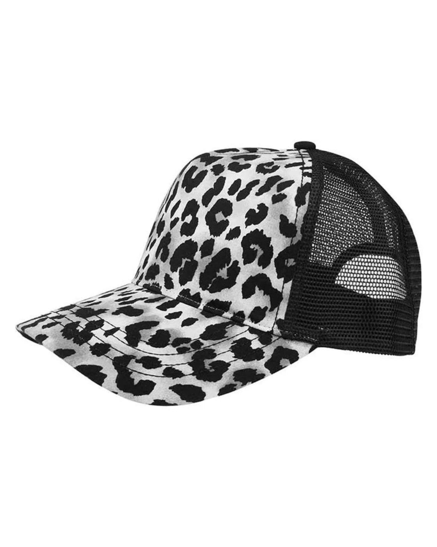 Leopard Hat with 3D Puff Team Name – Custom Embroidered in Any Thread Color
