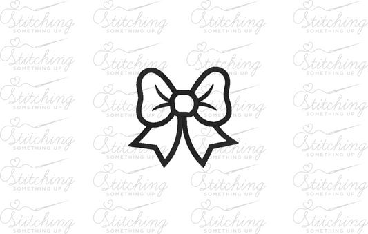 Bow Appliqué Sleeve Add-On Applique Design – Digital Download