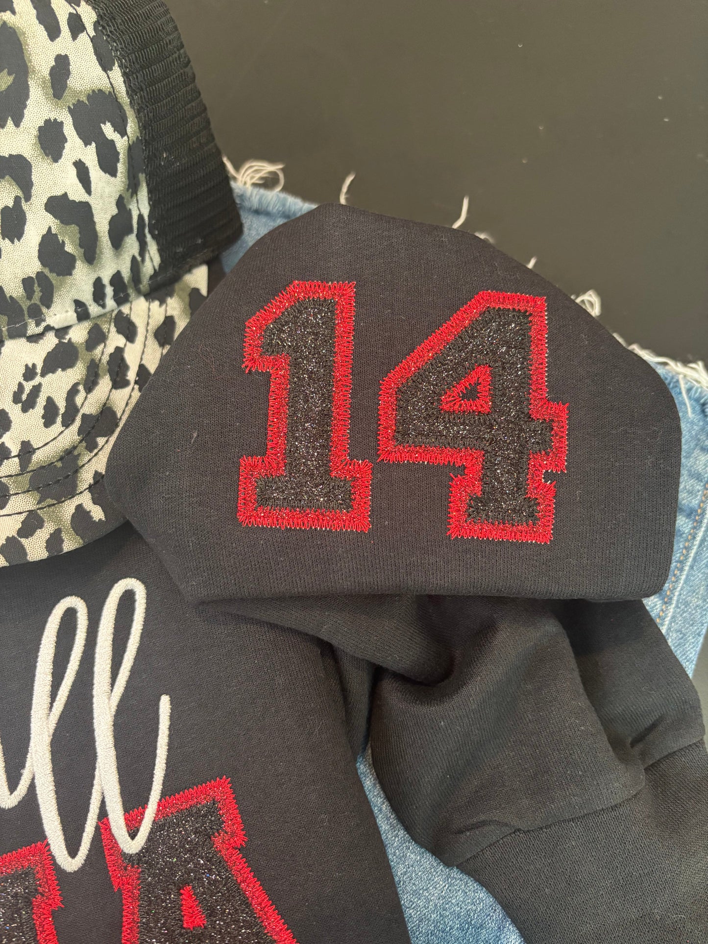 Custom Basketball Appliqué Crewneck - ANY PERSONALIZATION - ANY COLOR