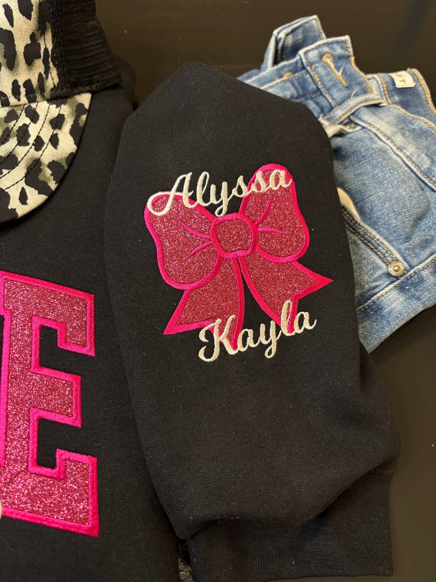 Custom Glitter Applique Dance Mom Sweatshirt - ANY COLOR