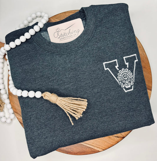 Custom School Left Chest Logo Top - ANY SCHOOL