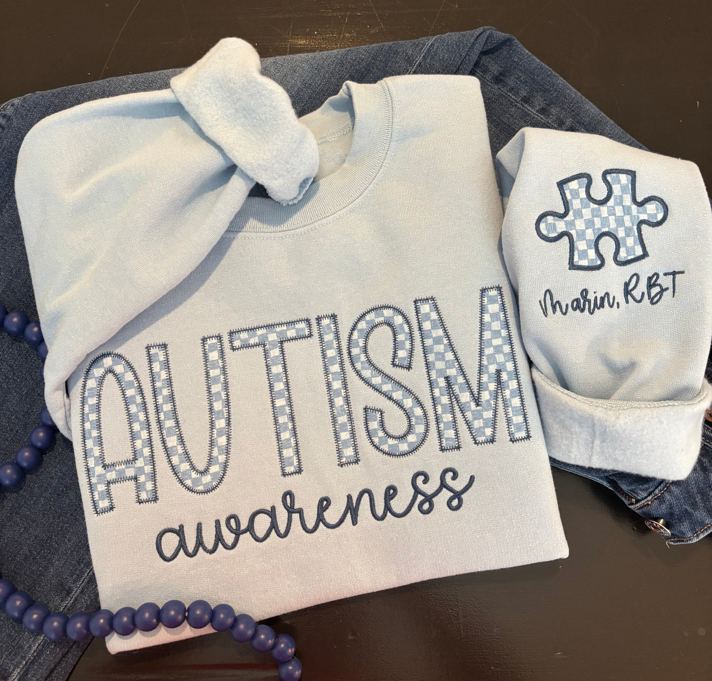 Autism Awareness Appliqué Sweatshirt