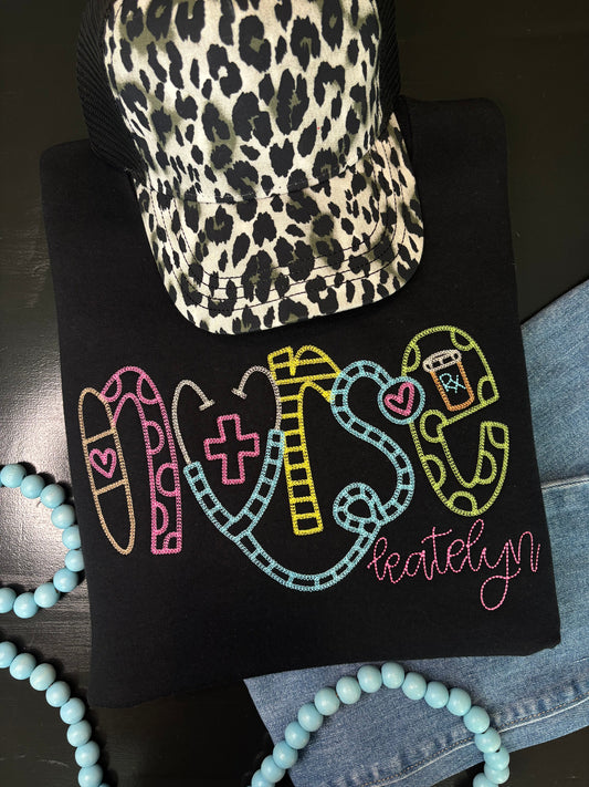 Custom Nurse Sweatshirt - ANY Color