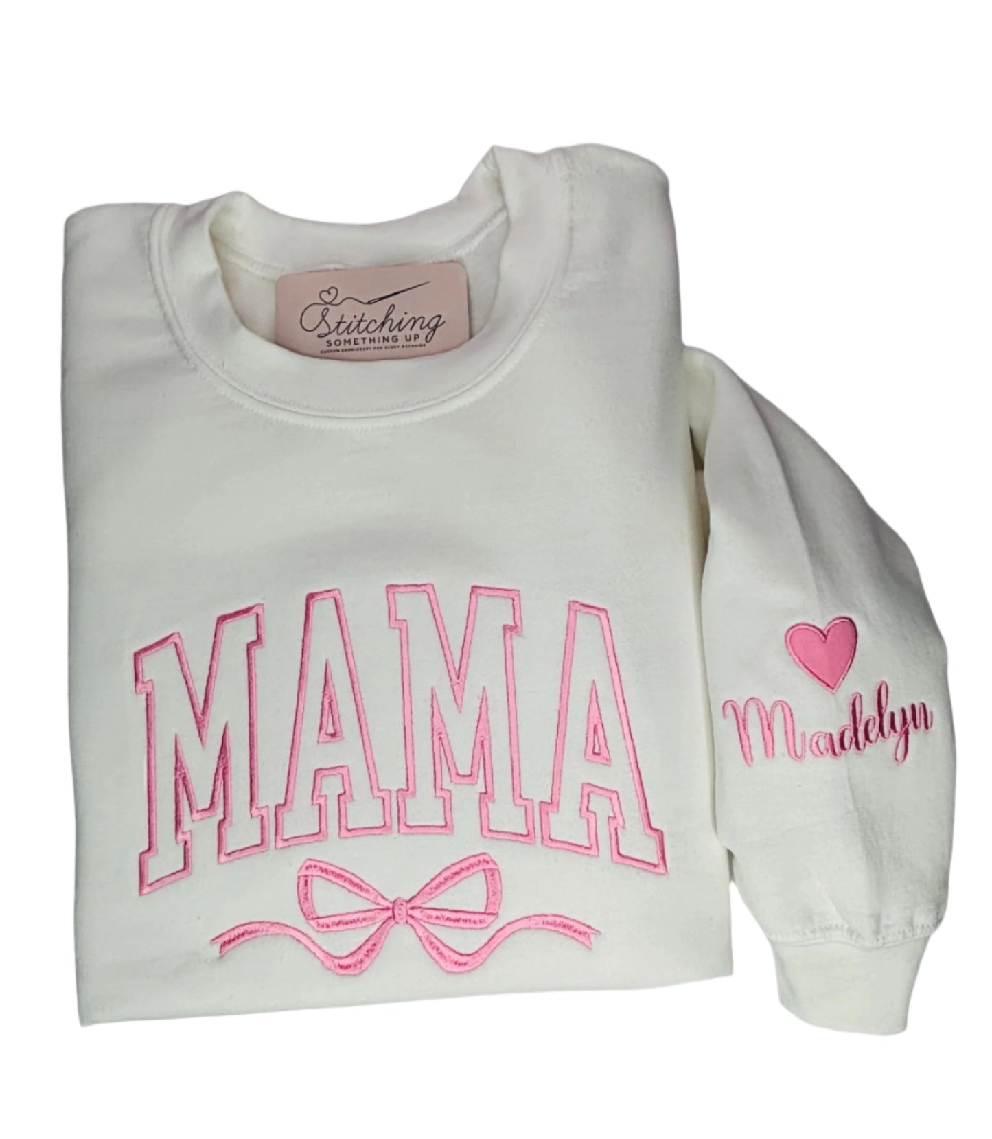 Personalized Embroidered Mama Sweatshirt