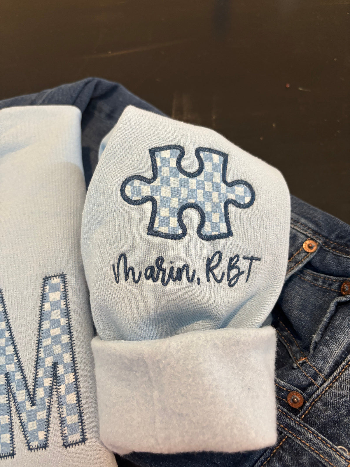 Autism Awareness Appliqué Sweatshirt