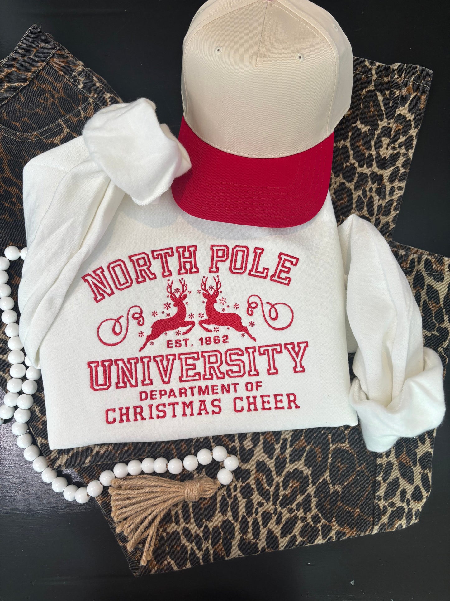 North Pole University – Christmas Sweatshirt - ANY COLOR