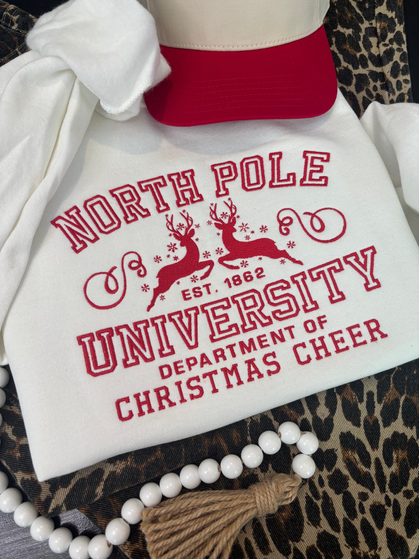 North Pole University – Christmas Sweatshirt - ANY COLOR