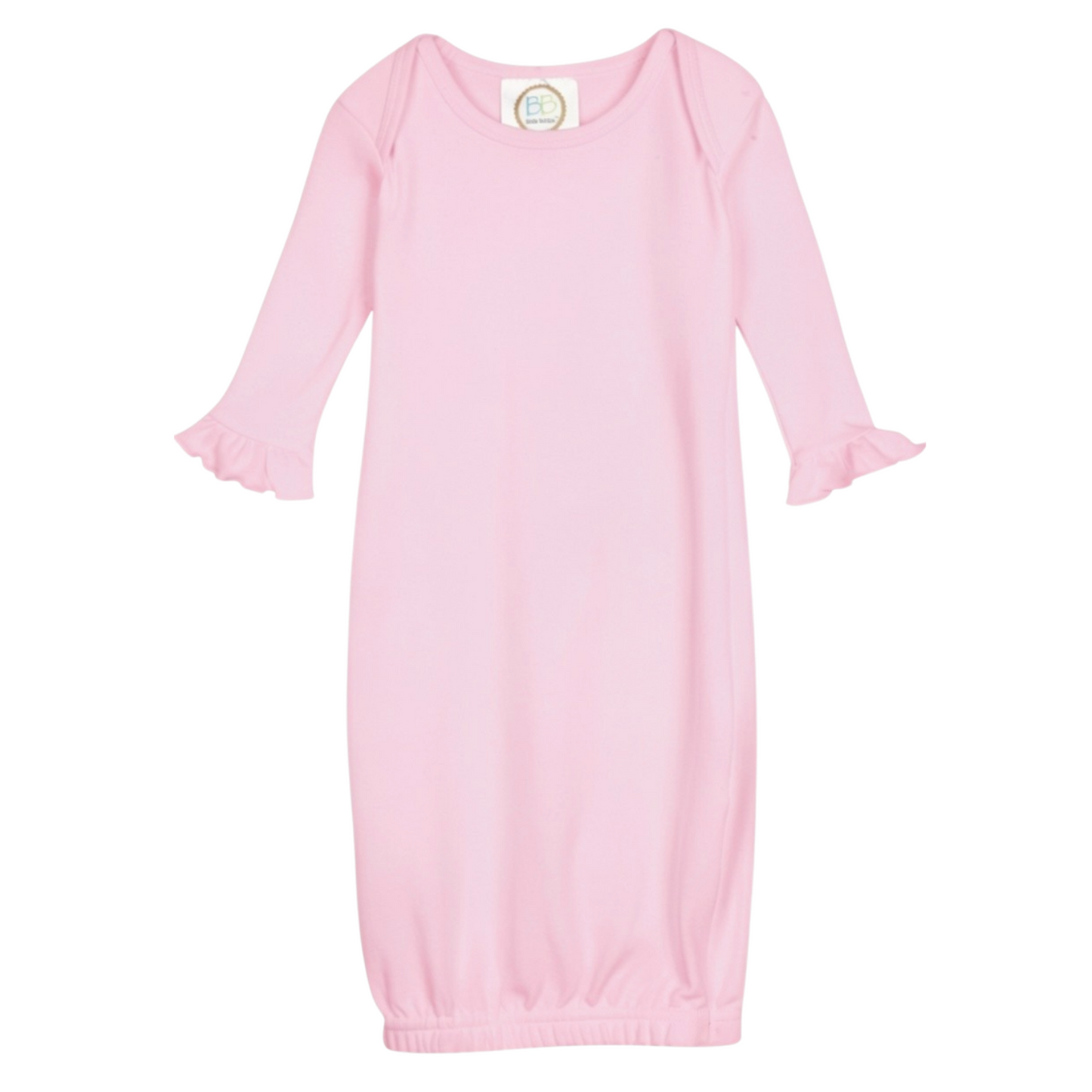 Personalized Baby Girl Gown with Appliqué Name – A Sweet Southern Coming Home Outfit