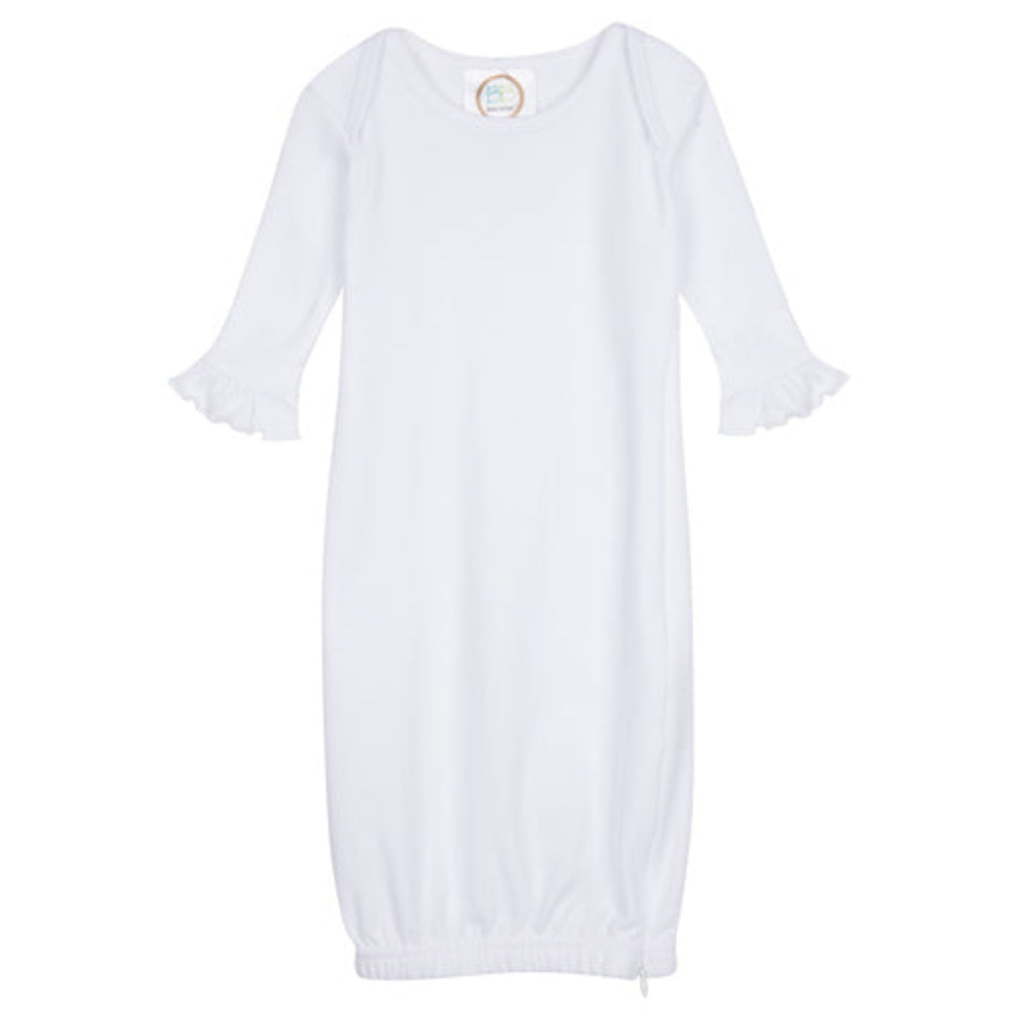 Personalized Baby Girl Gown with Appliqué Name – A Sweet Southern Coming Home Outfit